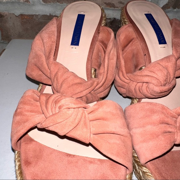 Knotted Pink Suede Heel - Picture 3 of 10